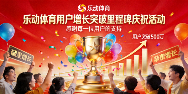 乐动体育用户增长突破里程碑庆祝活动